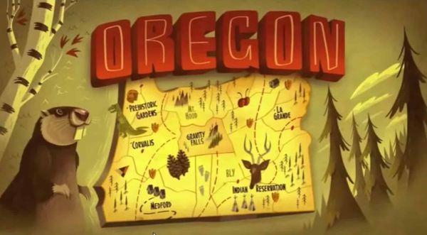 Oregon (Gravity falls map)