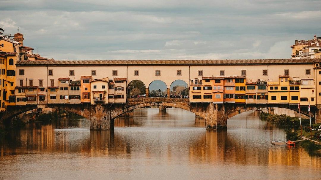 Ponte Vecchio in Florence, at noon in November by Ali Nuredini