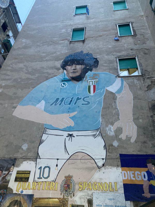 Murales Diego Armando Maradona, Quartieri Spagnoli (foto di Milena Fantoni)